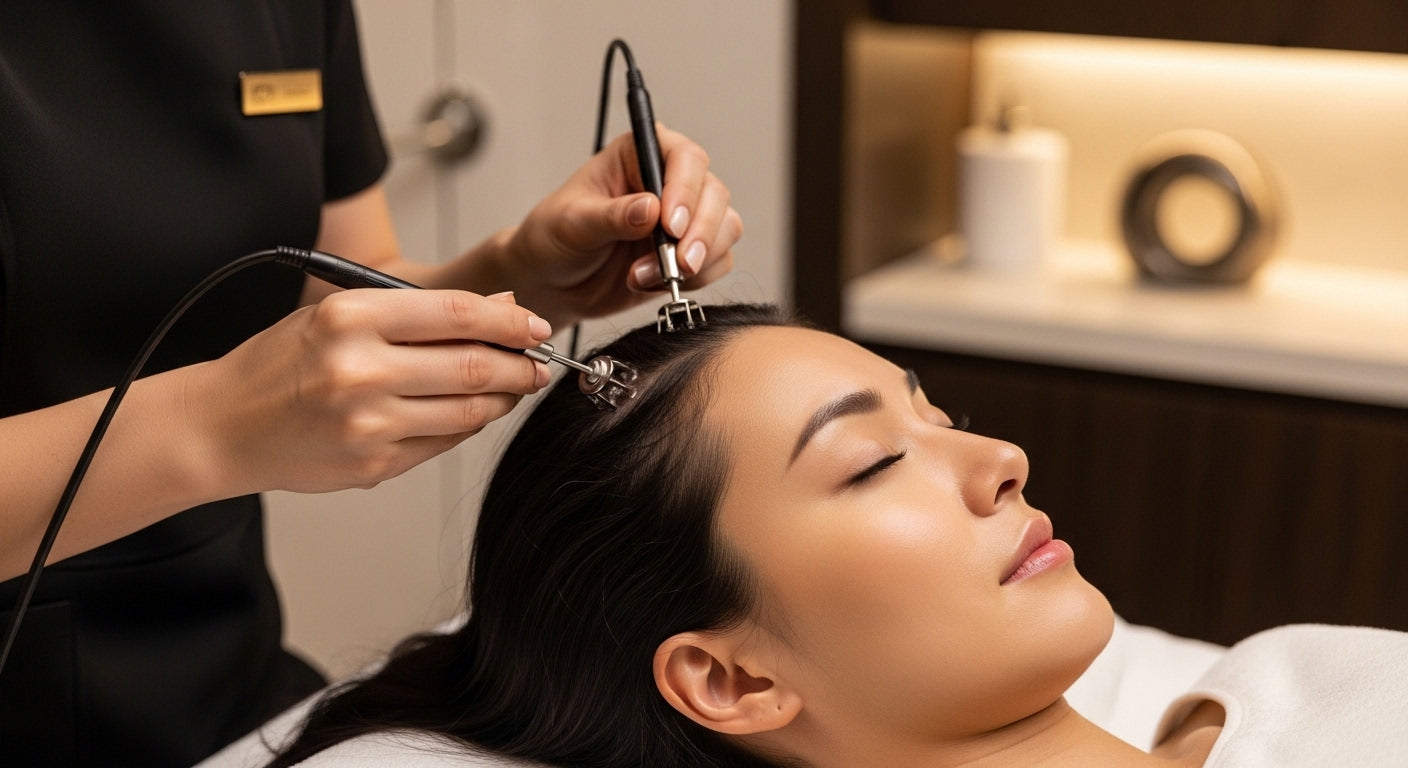 Scalp care inspired by advanced skincare philosophy.