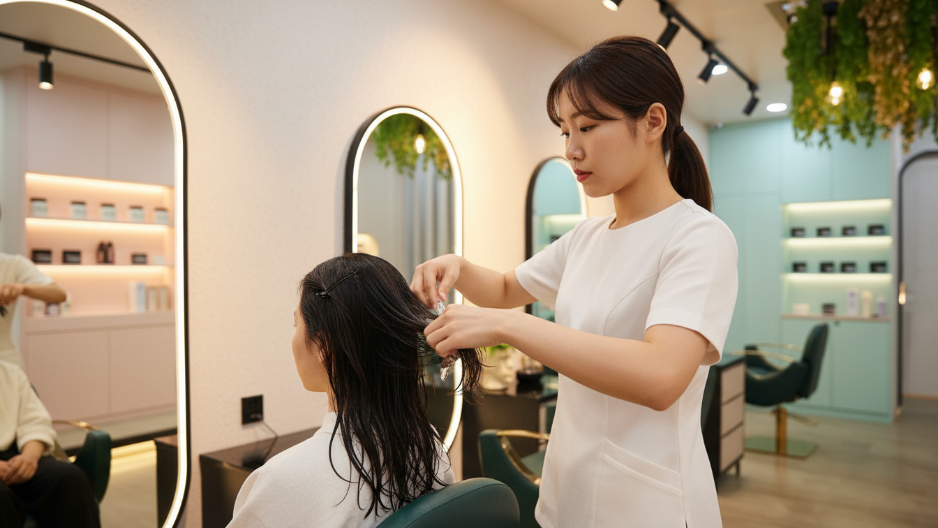 Korean Hair Repair Treatment Application