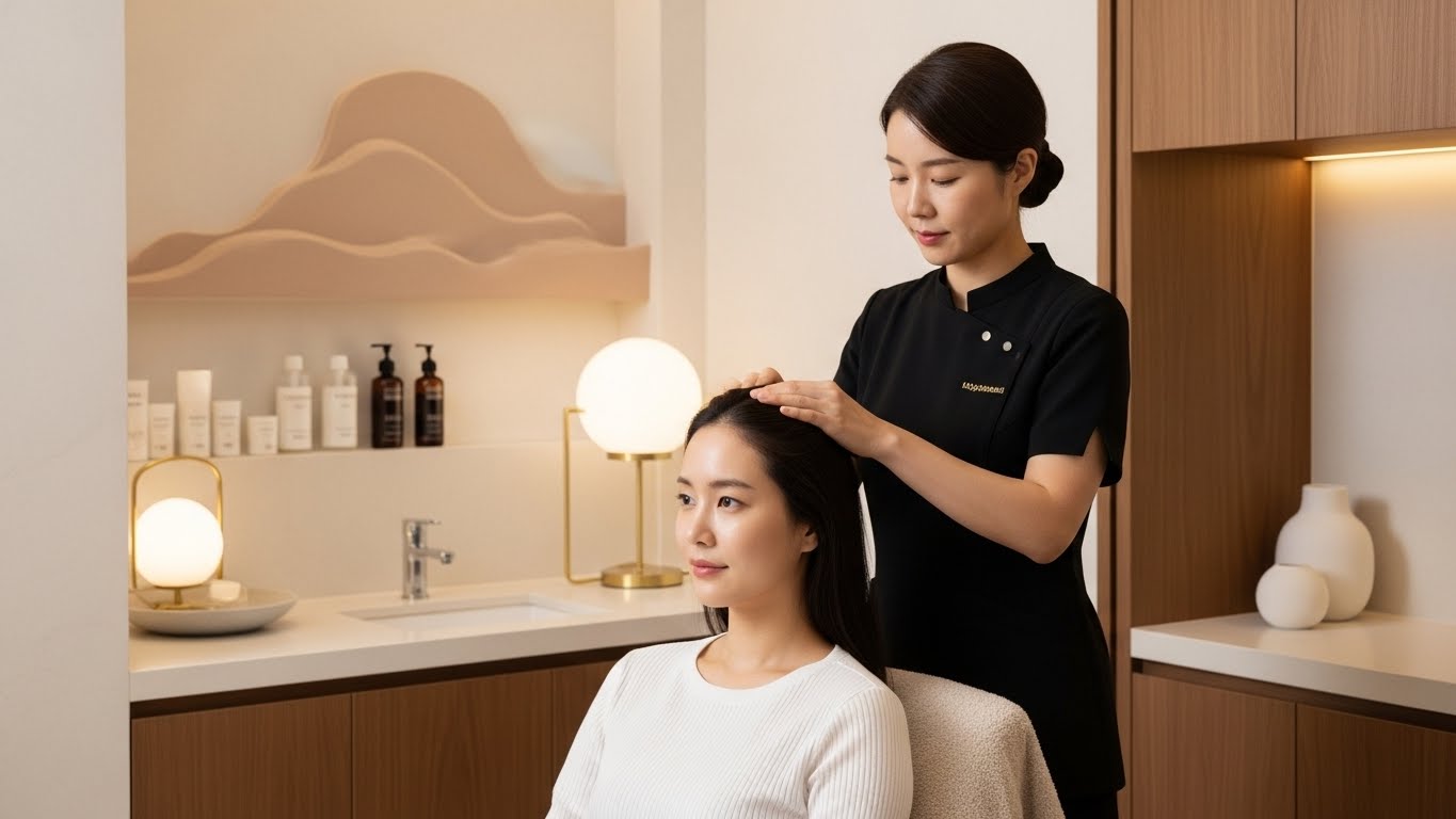 When Sudden Shedding Isn’t “Just Stress” And How Korean Scalp Therapy Helps